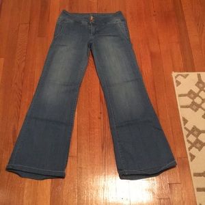 Celebrity Pink brand Flare leg jeans.